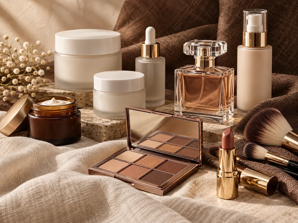 Representative category illustration: Skincare, Body Fragrance & Makeup