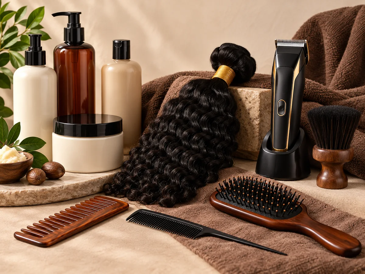 Representative category illustration: Hair Products, Hair Styling & Men’s Grooming/Barbing