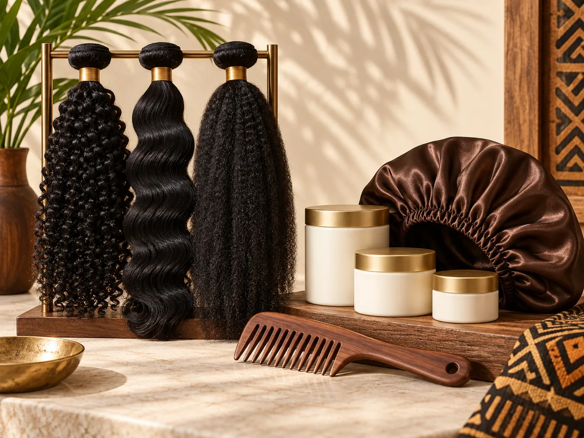 Representative category image: Hair products, hair extensions and haircare products